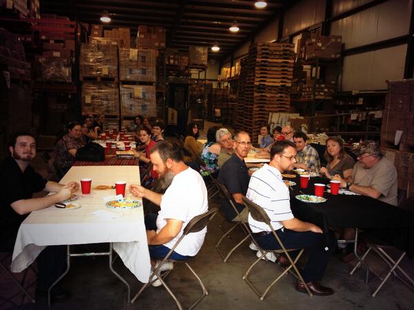 Annual Thanksgiving meal at UPF's warehouse