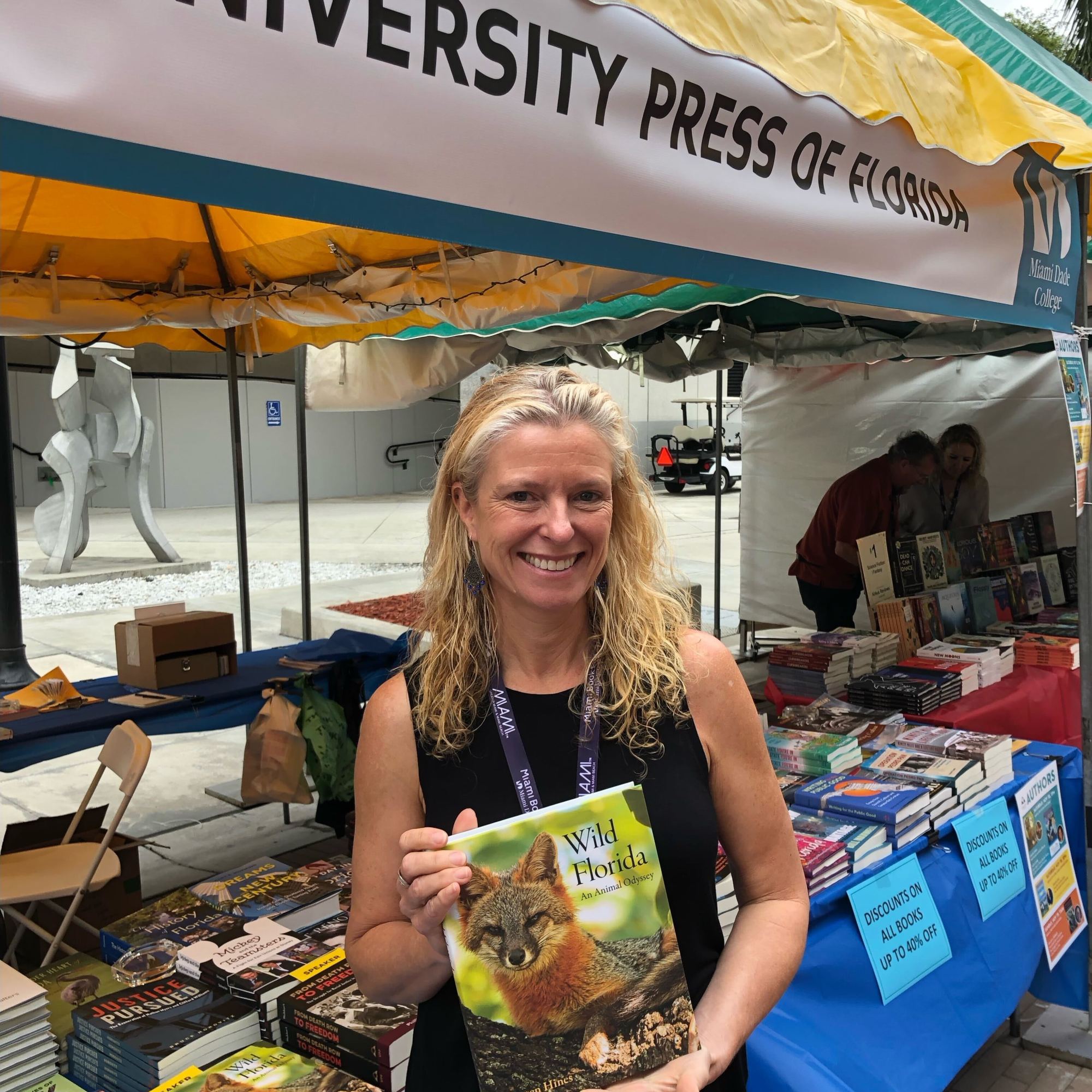 Kirsten Hines, author of Wild Florida: An Animal Odyssey, at the Miami Book Fair